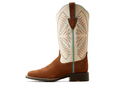 Ariat Round Up Ruidoso Leather Cowboy Boot In Brown