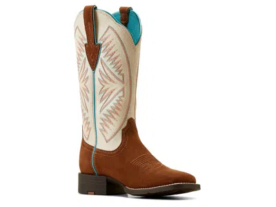 Ariat Round Up Ruidoso Leather Cowboy Boot In Brown