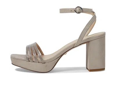 Pelle Moda Aliana Ankle Strap Sandal In Silver