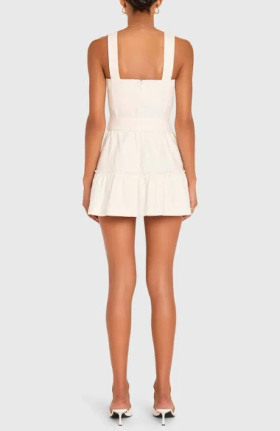 Amanda Uprichard Lena Romper In Stone
