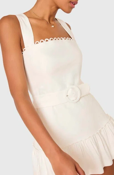 Amanda Uprichard Lena Romper In Stone
