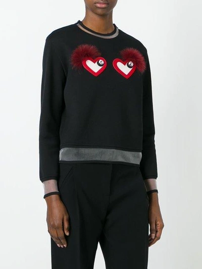 Shop Fendi - Heart Eyes Sweatshirt