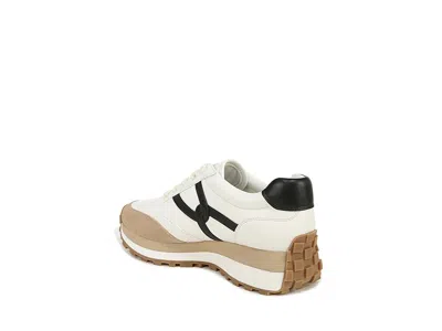 Veronica Beard Valentina Mixed Leather Retro Sneakers In White