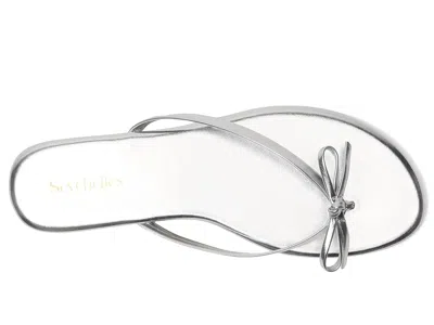 Seychelles Nori Bow Flip Flop In Silver