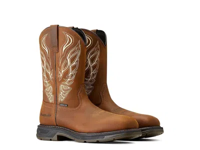 Ariat Workhog Xt Phoenix Carbon Toe Work Boots In Brown