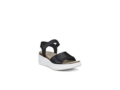 Ecco Flowt Wedge Cork Sandal In Multi