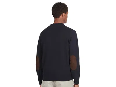 Barbour Essential Patch Crew In Blue