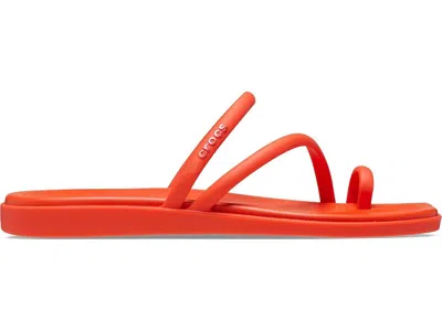 Crocs Miami Toe Loop Sandal In Red