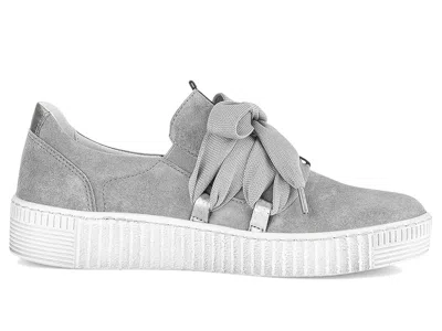 Gabor Waltz Womens Casual Trainers Colour: White/silver, Size: 8 In Gray