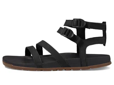 Chaco Lowdown Leather Strappy High In Black