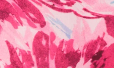 Kasper Plus Size Printed Ruffled-sleeve Blouse In Pink