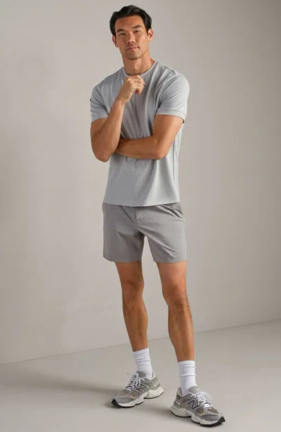 Rhone Waffle Tech Crew T-shirt In Gray