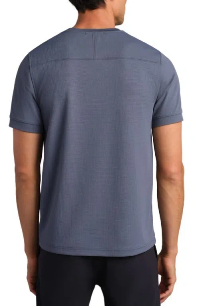 Rhone Waffle Tech Crew T-shirt In Blue