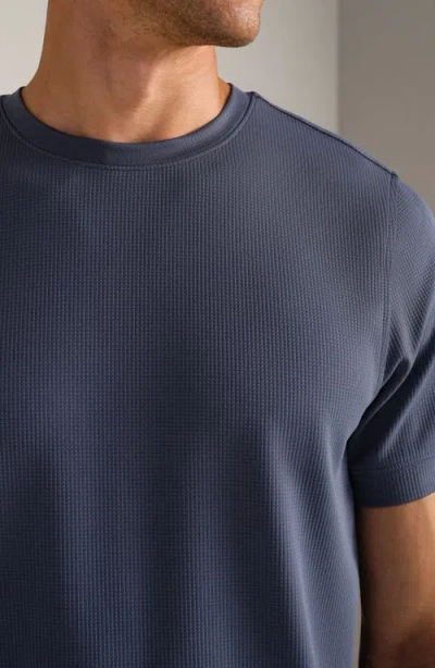 Rhone Waffle Tech Crew T-shirt In Blue