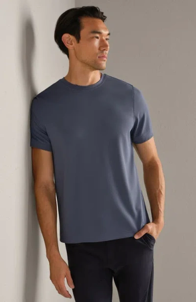 Rhone Waffle Tech Crew T-shirt In Blue