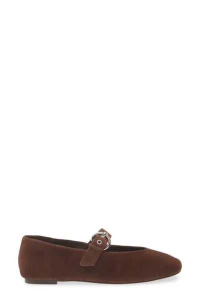 Reformation Bethany Ballet Flat In Brown