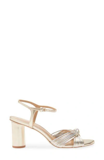 Reformation Petra Cylinder Heel Sandal In Gold