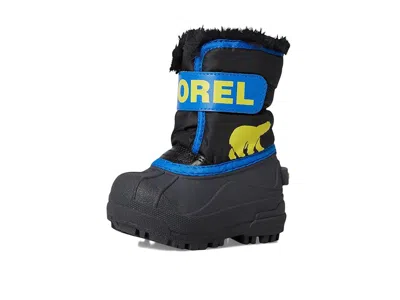 Sorel Kids' Snow Commander Insulated Waterproof Boot In Black