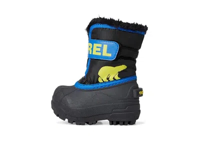 Sorel Kids' Snow Commander Insulated Waterproof Boot In Black