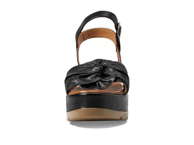Spring Step Wakefield Ankle Strap Platform Wedge Sandal In Black