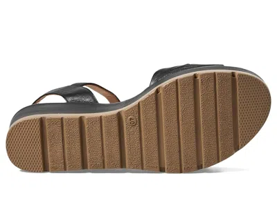 Spring Step Wakefield Ankle Strap Platform Wedge Sandal In Black