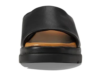 Spring Step Fire Island Platform Slide Sandal In Black