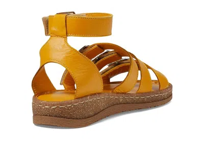Spring Step Alexcia Ankle Strap Sandal In Yellow