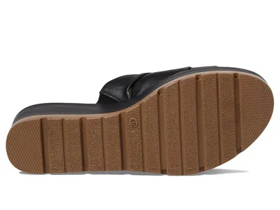 Spring Step Allerton Platform Wedge Slide Sandal In Black