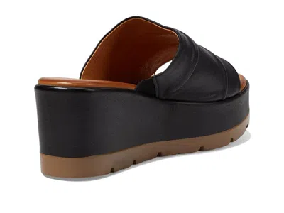 Spring Step Allerton Platform Wedge Slide Sandal In Black
