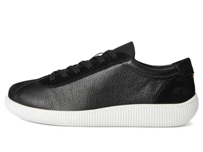 Ecco Textured Leather Low-top Sneaker In Multi