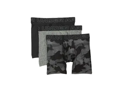 Under Armour 3-pack Performance Tech Print 9 Boxer Briefs In Multi