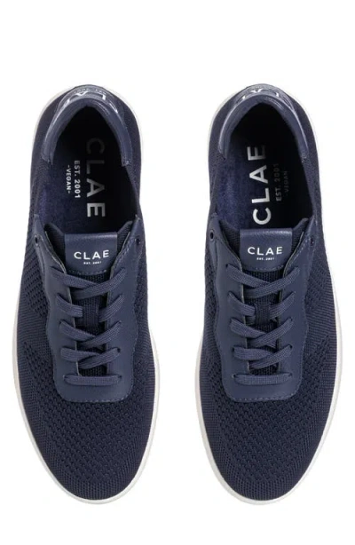 Clae Davis Perforated Low Top Sneaker In Blue