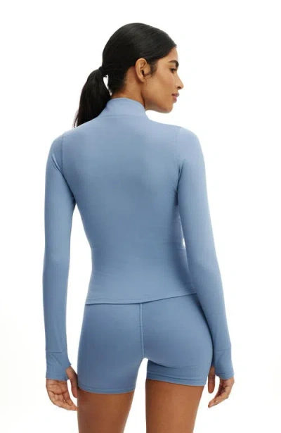 Cotton On Body Active Ultra Soft Zip Through Jacket In Blue