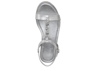 Naturalizer Teach Ankle Straps In Silver
