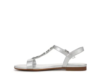 Naturalizer Teach Ankle Straps In Silver