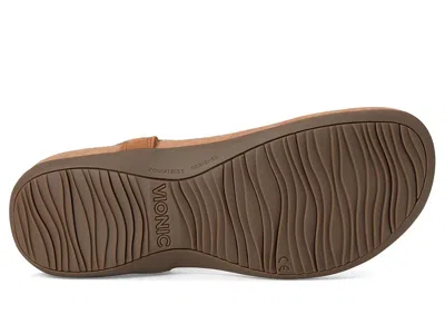 Vionic Brea Toe Post Slingback Sandal In Brown