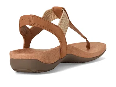 Vionic Brea Toe Post Slingback Sandal In Brown