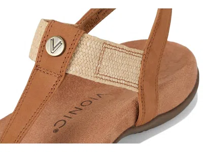 Vionic Brea Toe Post Slingback Sandal In Brown