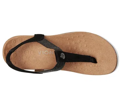 Vionic Brea Toe Post Slingback Sandal In Black