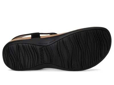 Vionic Brea Toe Post Slingback Sandal In Black