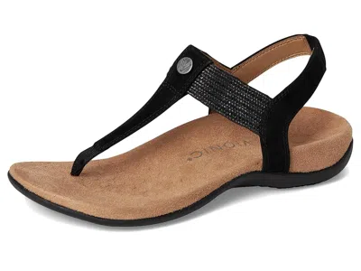 Vionic Brea Toe Post Slingback Sandal In Black