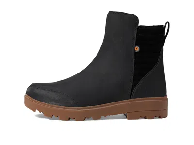 Bogs Holly Zip Leather Ii In Black