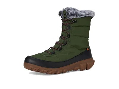 Bogs Cedar Quilted Waterproof Boot In Green