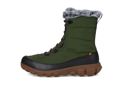 Bogs Cedar Quilted Waterproof Boot In Green