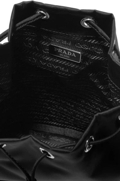 Shop Prada Vela Leather-trimmed Shell Cosmetics Case
