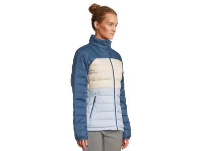 L.l.bean Bean's Down Jacket Color-block In Blue