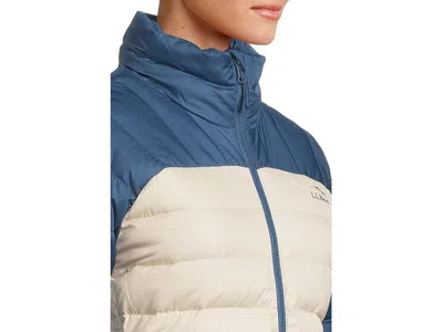 L.l.bean Bean's Down Jacket Color-block In Blue
