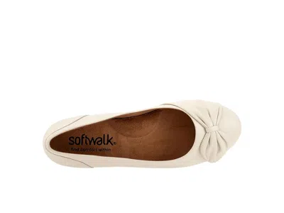 Softwalk Sofia Ballet Flat In White