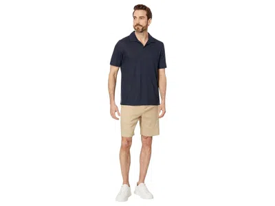 Ted Baker Leder Linen Blend Half Elasticated Short In Gray