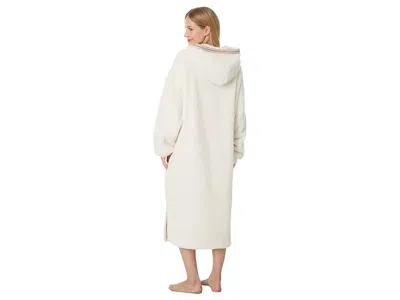 Ugg Fluff Oversized Hoodie In Ivory In White